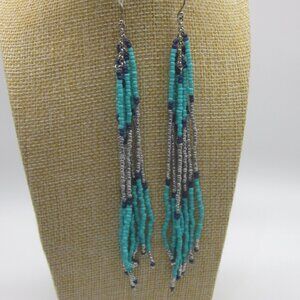 Extra Long Seed Bead Earrings